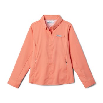 Columbia PFG Tamiami Long Sleeve, Camisa Naranjas Para Niña | 567091-CHX